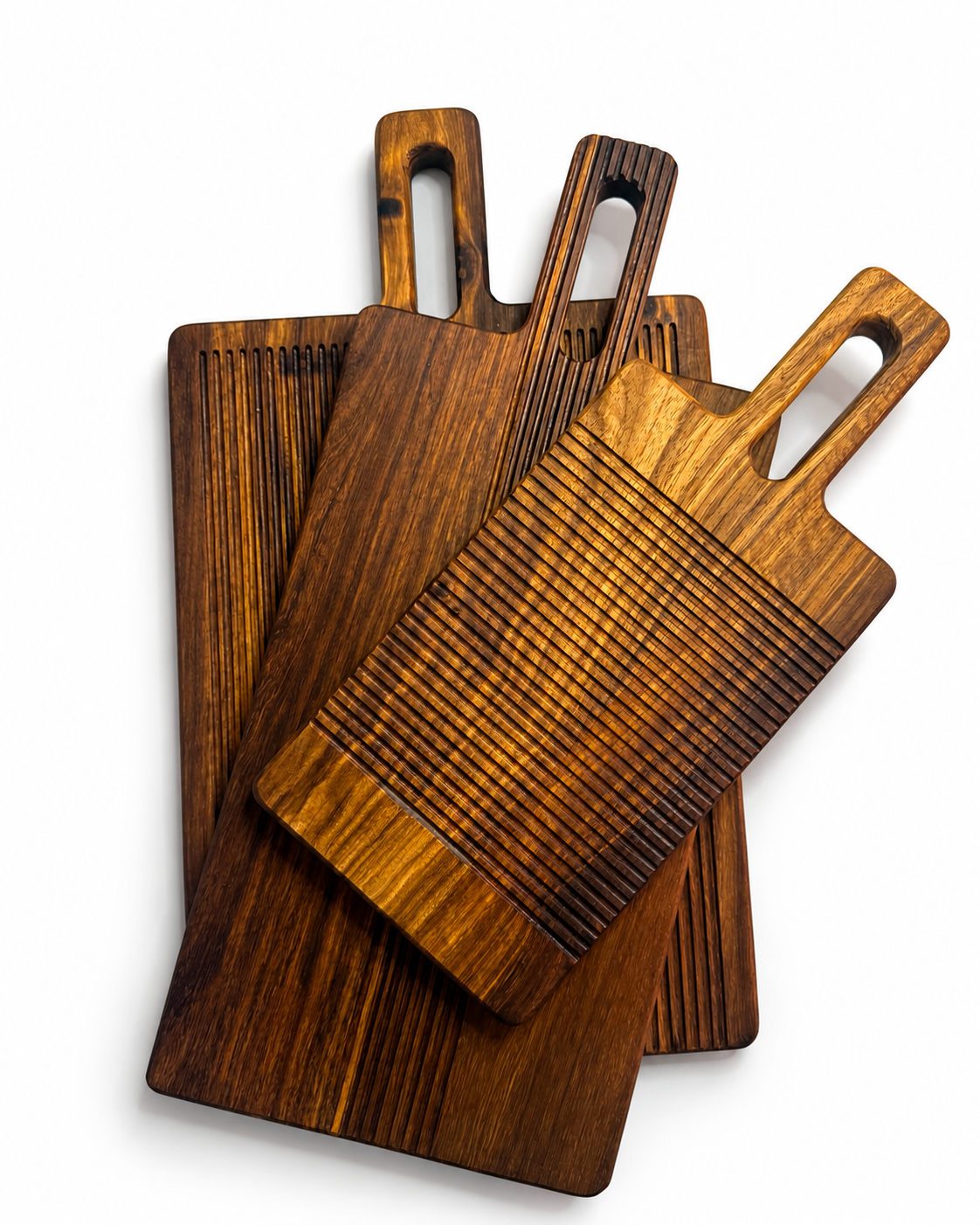 Fluted Kiaat Serving Set